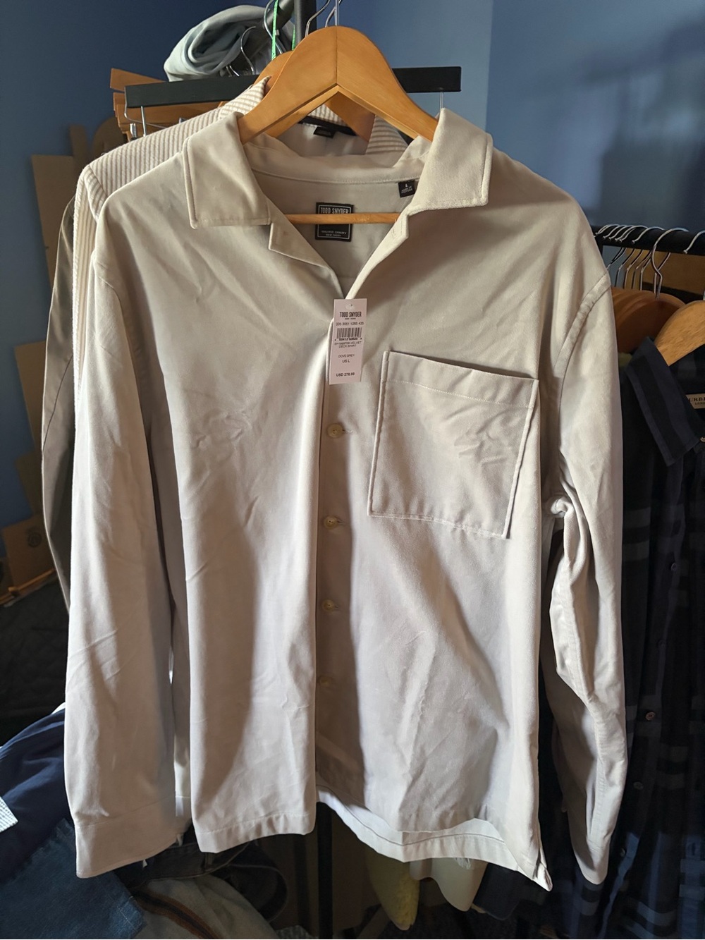 Todd Snyder Velvet Shirt Jacket